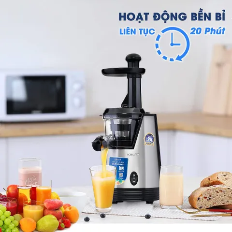 Máy Ép Chậm Kalite KSJ4413 - Thiết Kế Thép Không Gỉ, Trục Ép Đảo Chiều, Ép Trái Cây & Rau Sạch, Giữ Dưỡng Chất Tối Đa