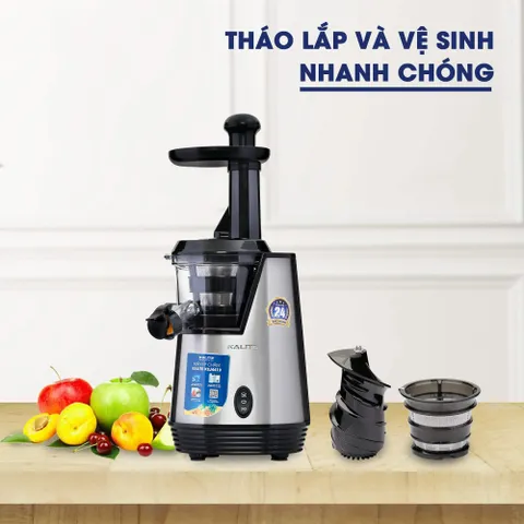 Máy Ép Chậm Kalite KSJ4413 - Thiết Kế Thép Không Gỉ, Trục Ép Đảo Chiều, Ép Trái Cây & Rau Sạch, Giữ Dưỡng Chất Tối Đa