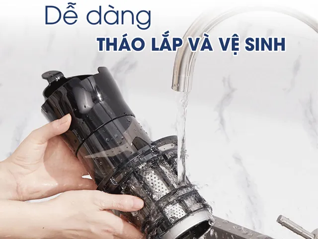 Máy Ép Trái Cây Tốc Độ Chậm Kalite KSJ4415 - Ống Tiếp Nguyên Liệu Lớn 78mm, Giữ Dưỡng Chất Tối Đa, Máy Ép Rau Củ Chất Lượng Cao