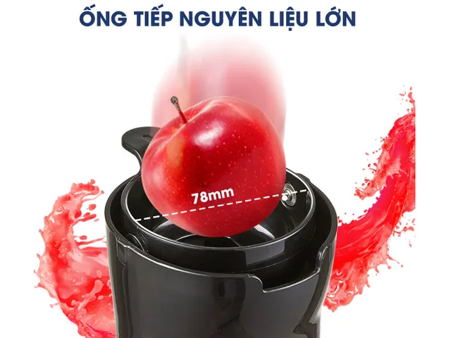 Máy Ép Trái Cây Tốc Độ Chậm Kalite KSJ4415 - Ống Tiếp Nguyên Liệu Lớn 78mm, Giữ Dưỡng Chất Tối Đa, Máy Ép Rau Củ Chất Lượng Cao