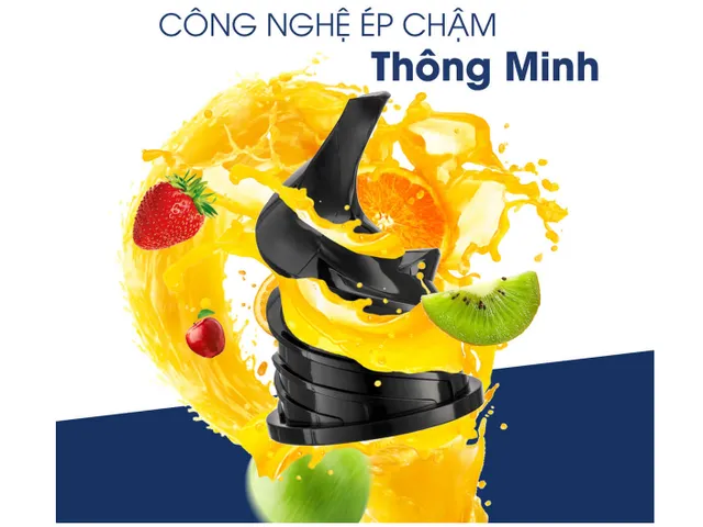 Máy Ép Trái Cây Tốc Độ Chậm Kalite KSJ4415 - Ống Tiếp Nguyên Liệu Lớn 78mm, Giữ Dưỡng Chất Tối Đa, Máy Ép Rau Củ Chất Lượng Cao