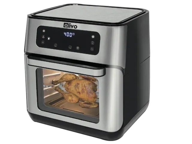 Nồi Chiên Không Dầu Olivo AF12 Dung Tích 12L - Công Suất 1800W, Thiết Kế Hiện Đại, 8 Chương Trình Nấu Ăn Tiện Lợi