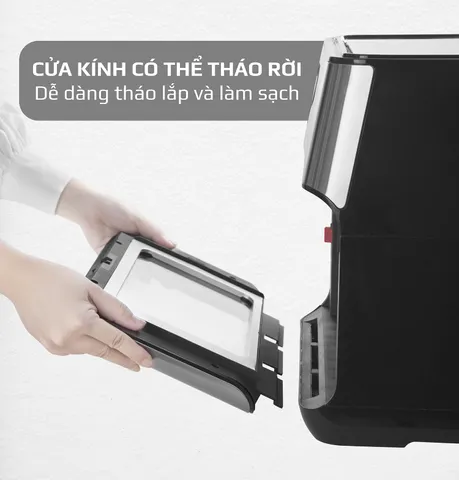 Nồi Chiên Không Dầu Olivo AF12 Dung Tích 12L - Công Suất 1800W, Thiết Kế Hiện Đại, 8 Chương Trình Nấu Ăn Tiện Lợi