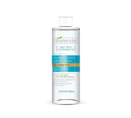 Nước Hoa Hồng Bielenda Super Power Mezo Tonic Xanh Dương 200ml - Dưỡng Ẩm, Làm Sạch Da Mịn Mướt Cho Mọi Loại Da