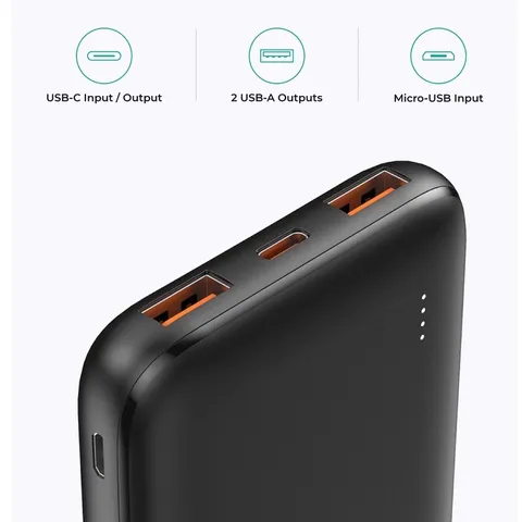 Pin Sạc Dự Phòng Aukey PB-N73S 10000mAh PD 18W - Sạc Nhanh Dành Cho iPhone 13ProMax, Thiết Kế Gọn Nhẹ, Tương Thích Nhiều Thiết Bị