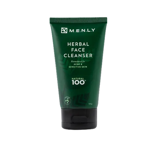 Sữa Rửa Mặt Ngừa Mụn Menly Herbal Face Cleanser 100ml - Sản Phẩm Tự Nhiên Dành Cho Nam Giới, Độ pH 5.5 Dịu Nhẹ, Ngăn Ngừa Mụn Hiệu Quả