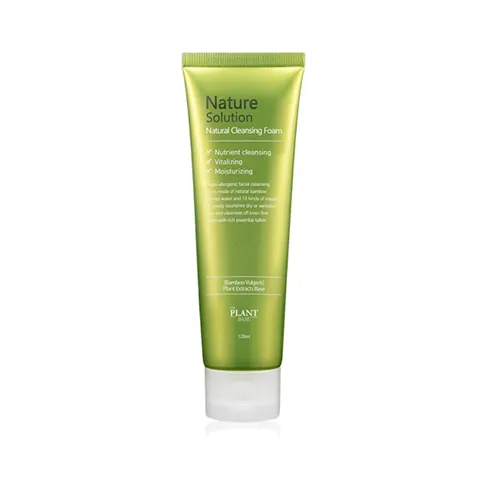 Sữa Rửa Mặt The Plant Base Nature Solution 120ml - Foam Làm Sạch Da Tự Nhiên, Hỗ Trợ Ngăn Ngừa Mụn, Phù Hợp Da Nhạy Cảm