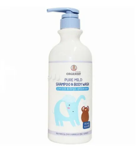 Sữa Tắm Gội Hữu Cơ Organist Pure Mild Cho Bé - An Toàn Từ Sơ Sinh, Dưỡng Ẩm Từ Bơ Hạt Mỡ, Dung Tích 730ml