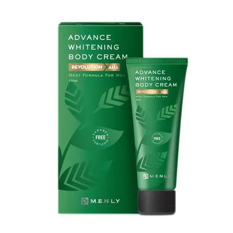 Kem Dưỡng Trắng Body Menly Advance Whitening Cream 250ml Cho Nam - Dưỡng Da Mịn Khỏe, Giúp Da Trắng Sáng Tự Nhiên