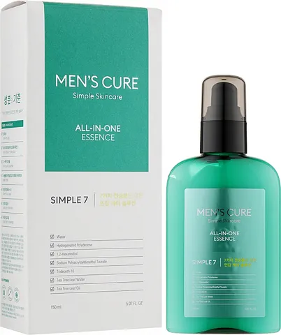 Tinh Chất Dưỡng Da Nam Missha Men's Cure Simple 7 All-in-One Essence - Cấp Ẩm, Dưỡng Da, Làm Dịu - Phù Hợp Mọi Loại Da 150ml