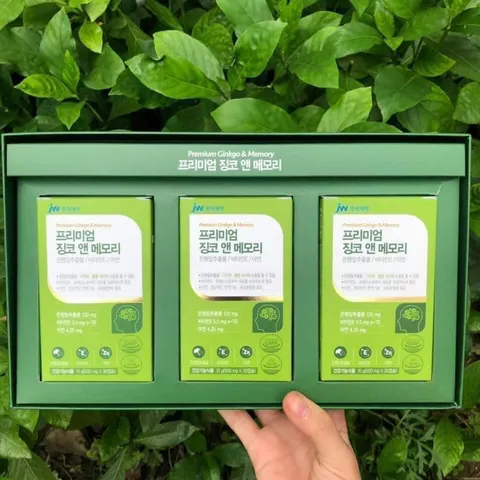 Viên Uống Bổ Não JW Premium Ginkgo & Memory - Hỗ Trợ Trí Nhớ, Giảm Đau Đầu, Bảo Vệ Mạch Máu Não - 30 Viên/Lọ