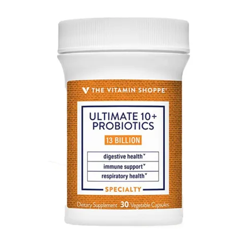 Viên Uống Bổ Sung Lợi Khuẩn The Vitamin Shoppe Ultimate 10+ Probiotics 13 Billion - Hỗ Trợ Tiêu Hóa Và Tăng Cường Miễn Dịch 30 Viên