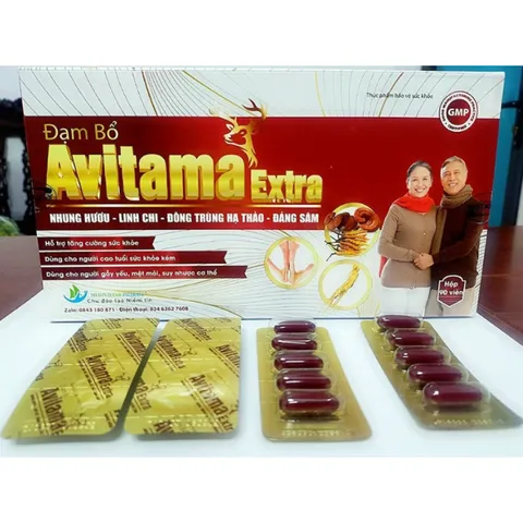 Viên uống Đạm Bổ Avitama Extra - Thực phẩm chức năng tăng cường sức khỏe, nâng cao đề kháng từ thiên nhiên, 90 viên