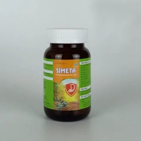 Viên Uống Hỗ Trợ Dạ Dày Simeta - Chiết Xuất Tự Nhiên Cải Thiện Ợ Hơi, Ợ Chua, Hỗ Trợ Tiêu Hóa Tốt Cho Sức Khỏe