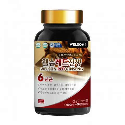 Viên Uống Hồng Sâm và Đông Trùng Hạ Thảo Welson Red Ginseng - Tăng Cường Sức Đề Kháng, Bồi Bổ Cơ Thể, Hỗ Trợ Sức Khỏe Toàn Diện 60 Viên
