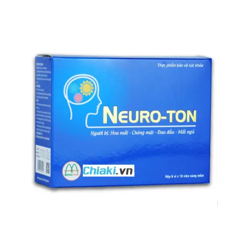 Viên Uống Neuroton Hỗ Trợ Tuần Hoàn Não - Tăng Cường Trí Nhớ và Sự Tập Trung - Hộp 60 Viên Dược Thảo Tự Nhiên