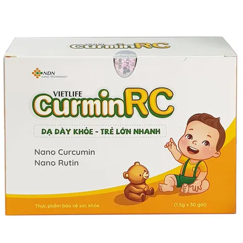 Viên Uống Vietlife Curmin RC Hỗ Trợ Tiêu Hóa Cho Trẻ Từ 2 Tuổi - Cải Thiện Dạ Dày, Tăng Cường Sức Khỏe, Hộp 30 Gói