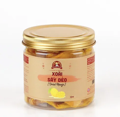 Xoài Sấy Dẻo Mamafood 180g - Món Ăn Vặt Tự Nhiên Giàu Vitamin, Hấp Dẫn, Thơm Ngon, Tiện Lợi, Lành Mạnh cho Sức Khỏe