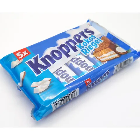 Bánh Socola Nhân Dừa Knoppers Kokos Riegel - Snack Ngon, Bổ Dưỡng Cho Ngày Dài Bận Rộn - 200g Kẹo Nguyên Chất