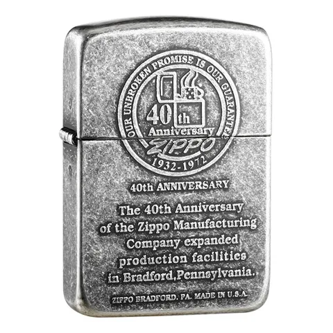 Bật Lửa Zippo 1941 Replica - Kỷ Niệm 40 Năm Ngày Lịch Sử, Chất Liệu Đồng Thau Chắc Chắn, Quà Tặng Sang Trọng Cho Người Hâm Mộ