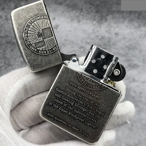 Bật Lửa Zippo 1941 Replica 50th Anniversary ZA-1-61F - Thiết Kế Cổ Điển, Chất Liệu Đồng Thau Nguyên Khối, Quà Tặng Độc Đáo