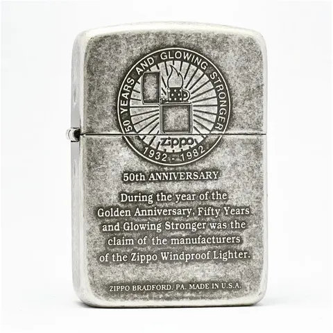 Bật Lửa Zippo 1941 Replica 50th Anniversary ZA-1-61F - Thiết Kế Cổ Điển, Chất Liệu Đồng Thau Nguyên Khối, Quà Tặng Độc Đáo