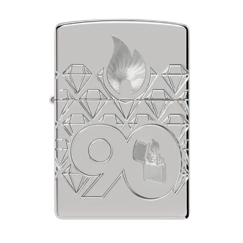 Bật Lửa Zippo 48461 Kỷ Niệm 90 Năm Bạc Nguyên Khối - Phiên Bản Giới Hạn Đẳng Cấp Quốc Tế 900 Chiếc