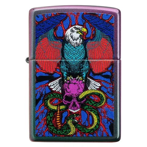 Bật Lửa Zippo 49600 Hổ Báo - Thiết Kế Đại Bàng, Rắn, Bộ Xương - Quà Tặng Độc Đáo, Chất Liệu Đồng Thau Cao Cấp