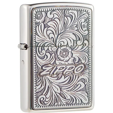Bật Lửa Zippo Arabesque Antique Silver ZA-3-91A - Bật Lửa Chống Gió Sang Trọng, Khắc Hoa Văn Cổ Điển, Hàng Chính Hãng