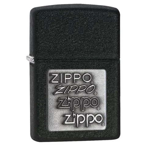 Bật Lửa Zippo Black Crackle Silver 363 - Thiết Kế Sang Trọng, Chống Gió, Quà Tặng Ý Nghĩa Cho Người Yêu Thích Zippo