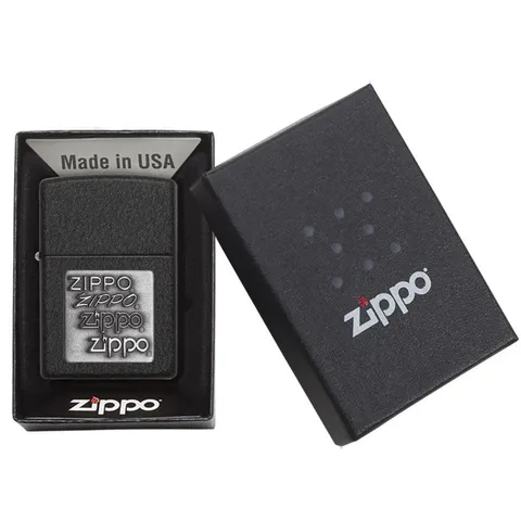 Bật Lửa Zippo Black Crackle Silver 363 - Thiết Kế Sang Trọng, Chống Gió, Quà Tặng Ý Nghĩa Cho Người Yêu Thích Zippo