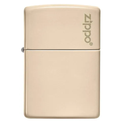 Bật Lửa Zippo Classic 49453ZL Màu Cát Sang Trọng - Logo Zippo Khắc Laser, Chất Liệu Đồng Thau Bền Đẹp, Quà Tặng Đẳng Cấp