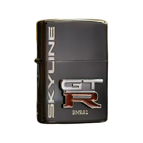 Bật lửa Zippo Emblem BK GT-R ZA-5-206B - Bật lửa chống gió cao cấp với thiết kế sang trọng và logo GT-R, thích hợp cho tín đồ đam mê xe hơi.
