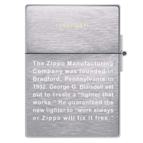 Bật Lửa Zippo Founder’s Day 2022 Limited 48167 - Bằng Đồng Thau Nguyên Khối, Khắc MultiCut 360 Độ, Quà Tặng Người Sưu Tầm