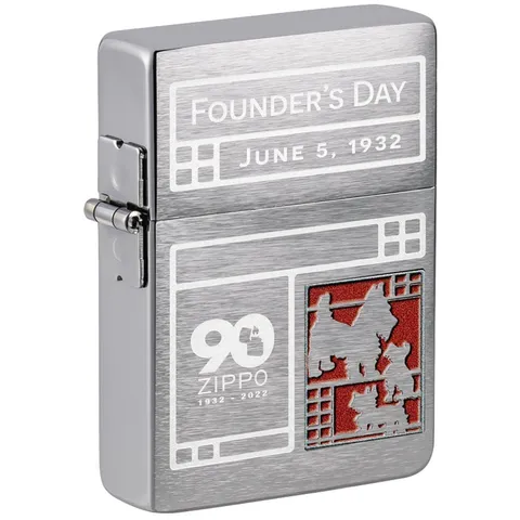 Bật Lửa Zippo Founder’s Day 2022 Limited 48167 - Bằng Đồng Thau Nguyên Khối, Khắc MultiCut 360 Độ, Quà Tặng Người Sưu Tầm