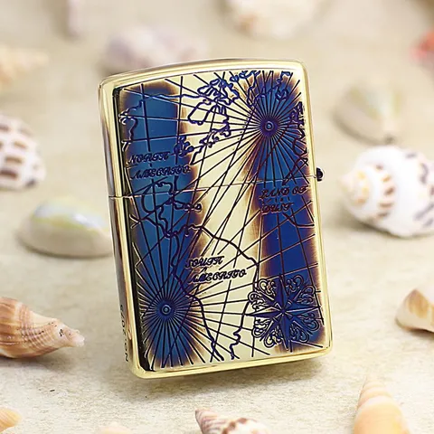 Bật Lửa Zippo Map Us Limited ZBT-3-101A - Bản Đồ Mỹ, Thiết Kế Nhỏ Gọn, Chất Liệu Đồng Thau Cao Cấp, Quà Tặng Độc Đáo Cho Nam