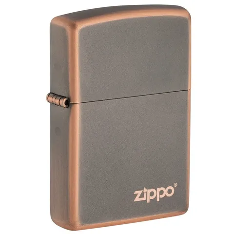 Bật Lửa Zippo Rustic Bronze Với Logo 49839ZL - Thiết Kế Độc Đáo, Sang Trọng, Tái Sử Dụng Trọn Đời, Quà Tặng Đặc Biệt
