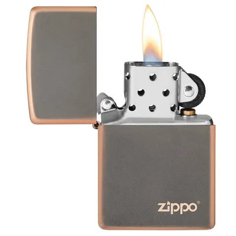 Bật Lửa Zippo Rustic Bronze Với Logo 49839ZL - Thiết Kế Độc Đáo, Sang Trọng, Tái Sử Dụng Trọn Đời, Quà Tặng Đặc Biệt