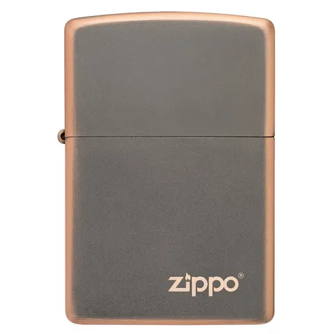 Bật Lửa Zippo Rustic Bronze Với Logo 49839ZL - Thiết Kế Độc Đáo, Sang Trọng, Tái Sử Dụng Trọn Đời, Quà Tặng Đặc Biệt