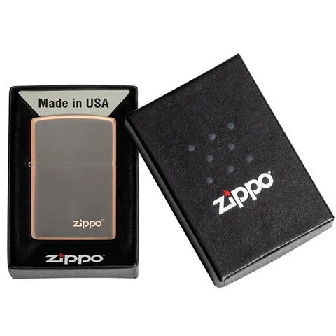 Bật Lửa Zippo Rustic Bronze Với Logo 49839ZL - Thiết Kế Độc Đáo, Sang Trọng, Tái Sử Dụng Trọn Đời, Quà Tặng Đặc Biệt
