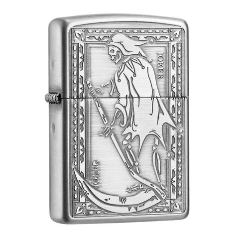 Bật Lửa Zippo Trump Card Joker ZA-3-151C - Vỏ Đồng Thau Sang Trọng, Họa Tiết Quân Bài Joker Khắc Laser, Quà Tặng Đặc Biệt