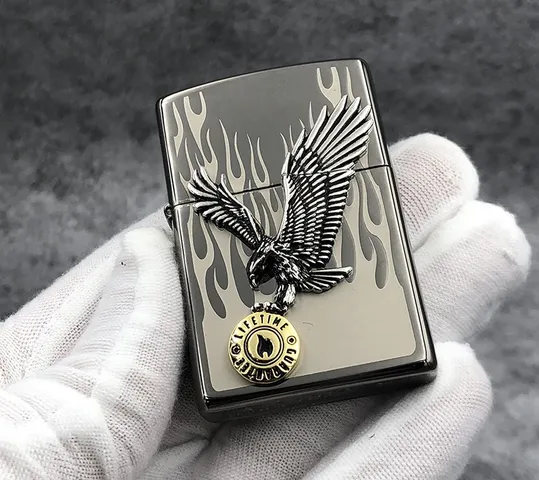 Bật Lửa Zippo ZA-1-79B Đại Bàng - Họa Tiết Nổi Đẳng Cấp, Chất Liệu Đồng Thau, Bảo Hành Trọn Đời, Quà Tặng Sang Trọng