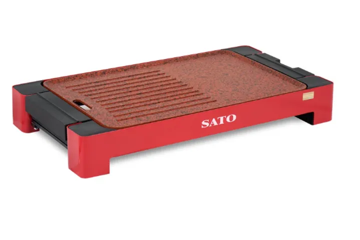 Bếp Nướng Điện SATO BN41 - Nhiều Mức Chỉnh Nhiệt, Khay Nướng Rộng, Không Khói - Hoàn Hảo Cho BBQ Tại Nhà 1500W
