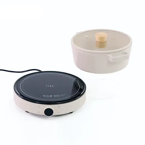 Bếp từ đơn kèm nồi lẩu Fika Neoflam 26cm - Bếp từ an toàn, tiết kiệm điện, tiện dụng cho các món lẩu và nướng tại bàn