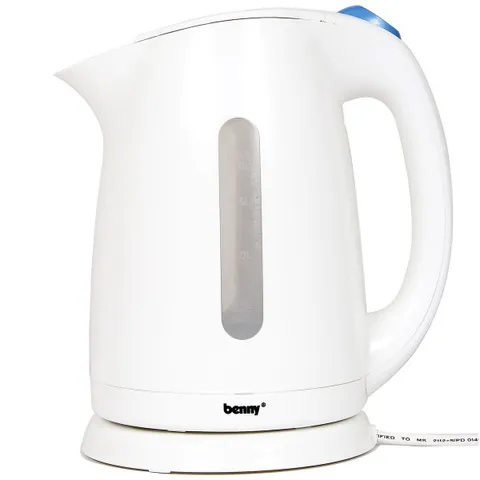 Bình Siêu Tốc Benny BJ-18 1.8L - Đun Nước Nhanh 2000W, Thiết Kế Tiện Lợi Cho Gia Đình, Chất Liệu Nhựa Chịu Nhiệt Cao Cấp