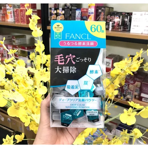 Bột Rửa Mặt Sạch Sâu Than Hoạt Tính & Đất Sét Fancl Nhật Bản - Giúp Làm Sạch Da, Ngừa Mụn Tối Ưu, Duy Trì Độ Ẩm Mịn Màng
