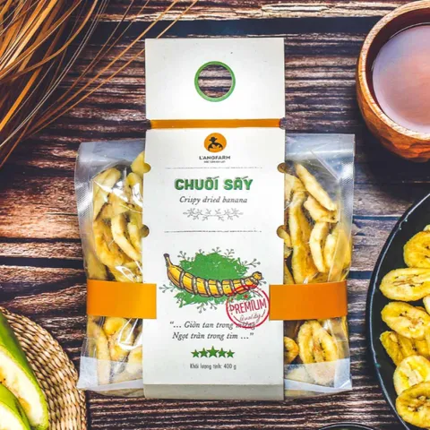 Combo 2 Gói Chuối Sấy Giòn L'angfarm Mẫu Mawashi - Snack Ngon, Hương Vị Tự Nhiên, Thích Hợp Mang Theo, Quà Tặng Ý Nghĩa