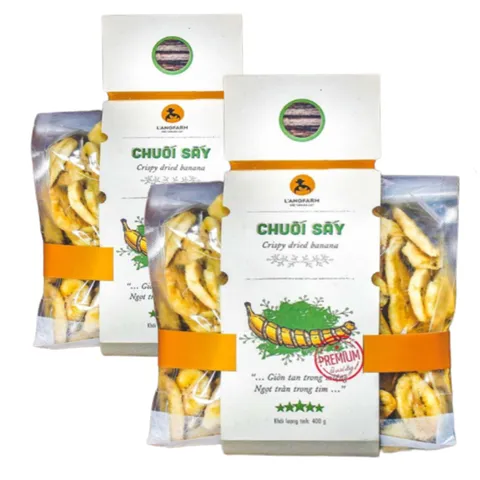 Combo 2 Gói Chuối Sấy Giòn L'angfarm Mẫu Mawashi - Snack Ngon, Hương Vị Tự Nhiên, Thích Hợp Mang Theo, Quà Tặng Ý Nghĩa