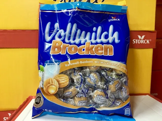 Combo 2 Gói Kẹo Caramel Nhân Sữa Storck Vollmilch Broken Đức - Hương Vị Ngọt Ngào Từ Đức, Quà Biếu Sang Trọng 650g