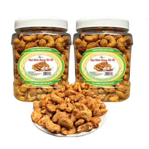 Combo 2 Hộp Hạt Điều Rang Tỏi Ớt SK FOOD - Snack Hương Vị Đậm Đà, Giòn Ngon, Tiện Lợi Để Mang Đi